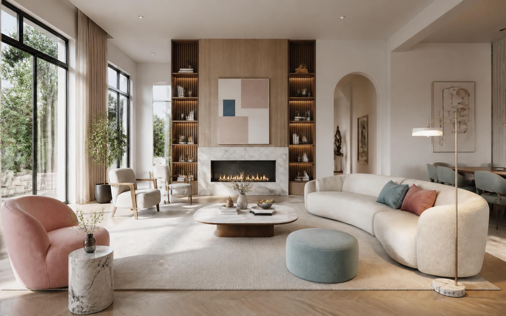 Salón moderno reformado por Dream Home Reformas